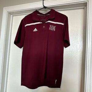ADIDAS New Mexico State University Maroon Polo